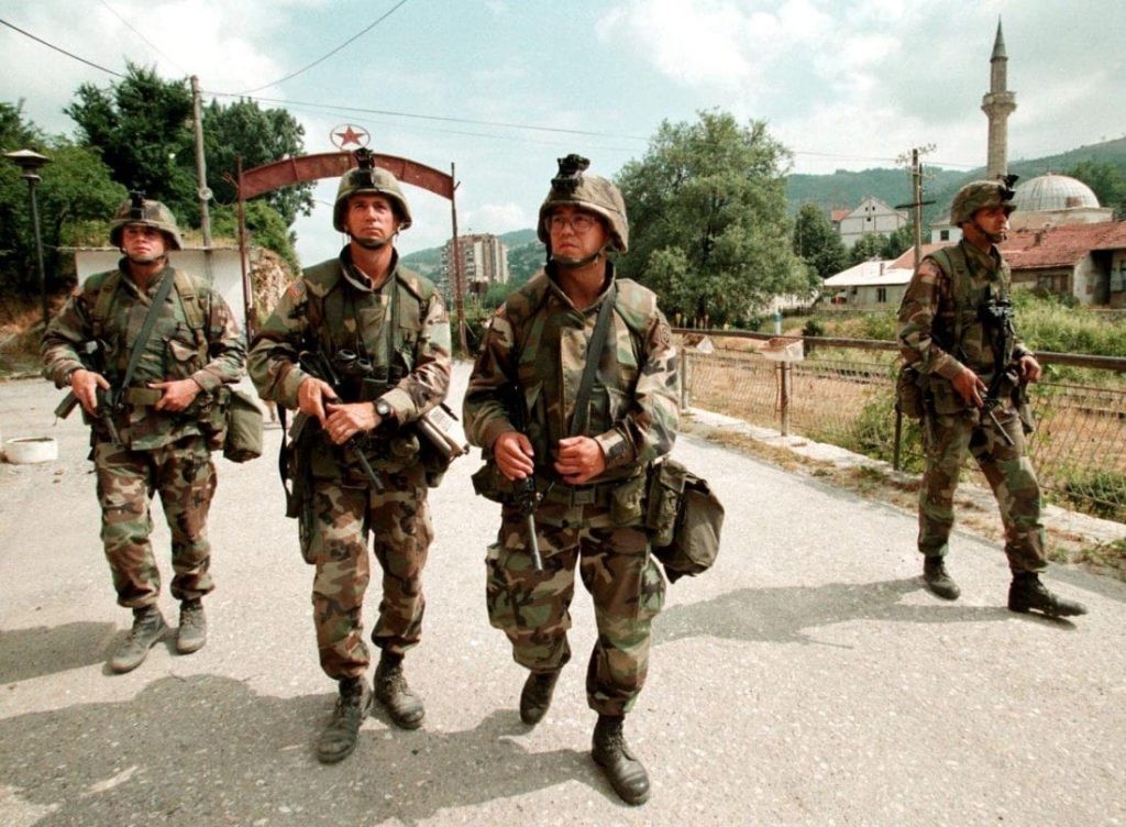 NATO intervention Kosovo circa 1999