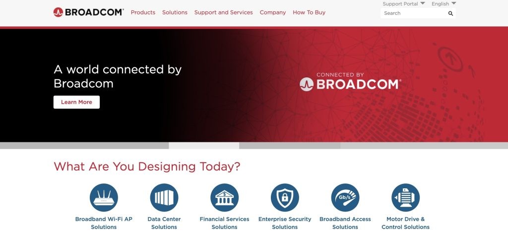 broadcom homepage