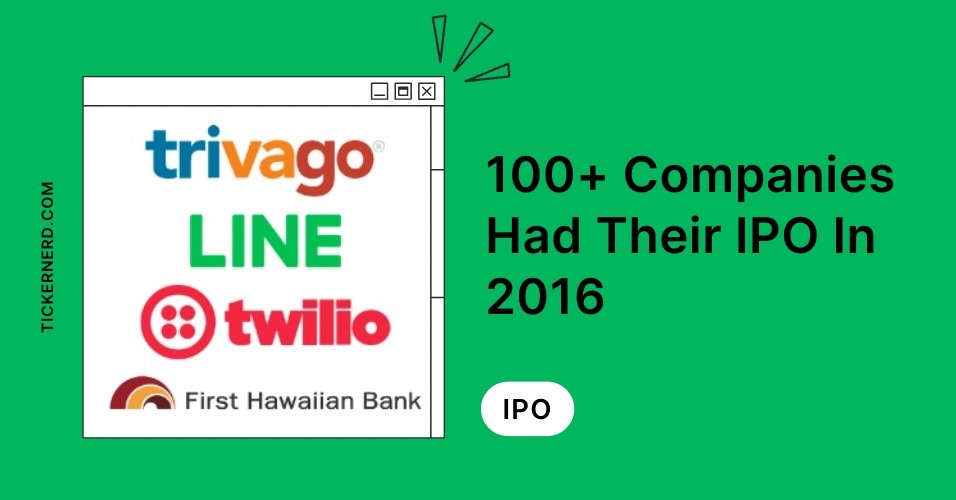 companies that had their ipo in 2016