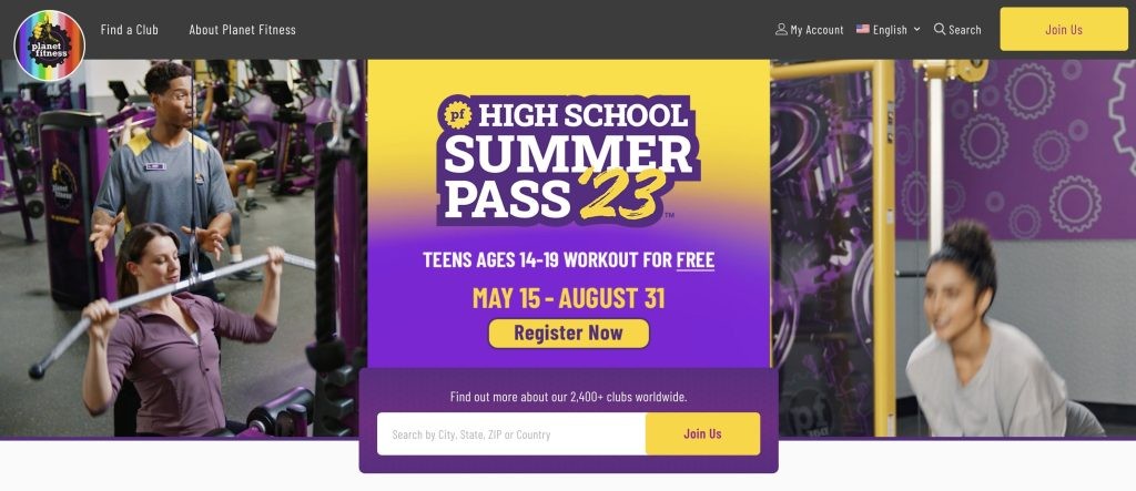 planet fitness homepage
