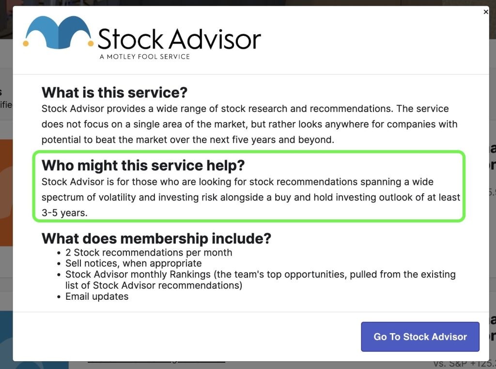 stock advisor who it's for
